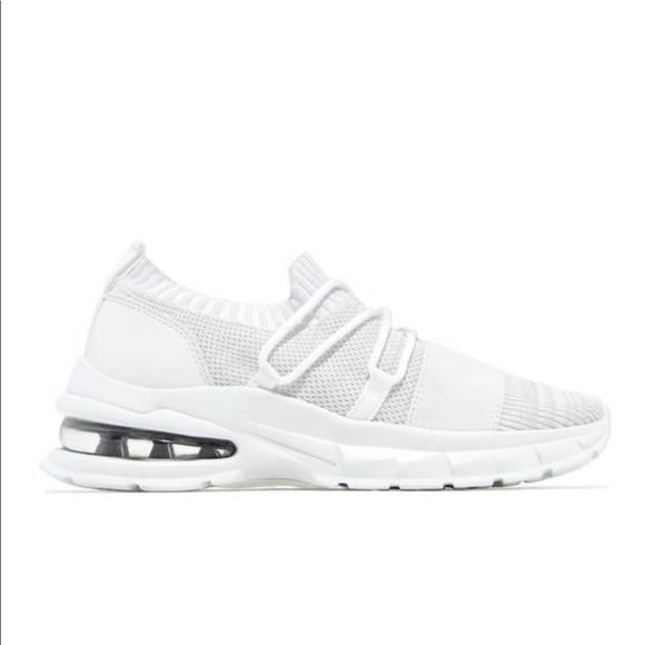 White Lace Up Sneakers - Picture 6 of 7